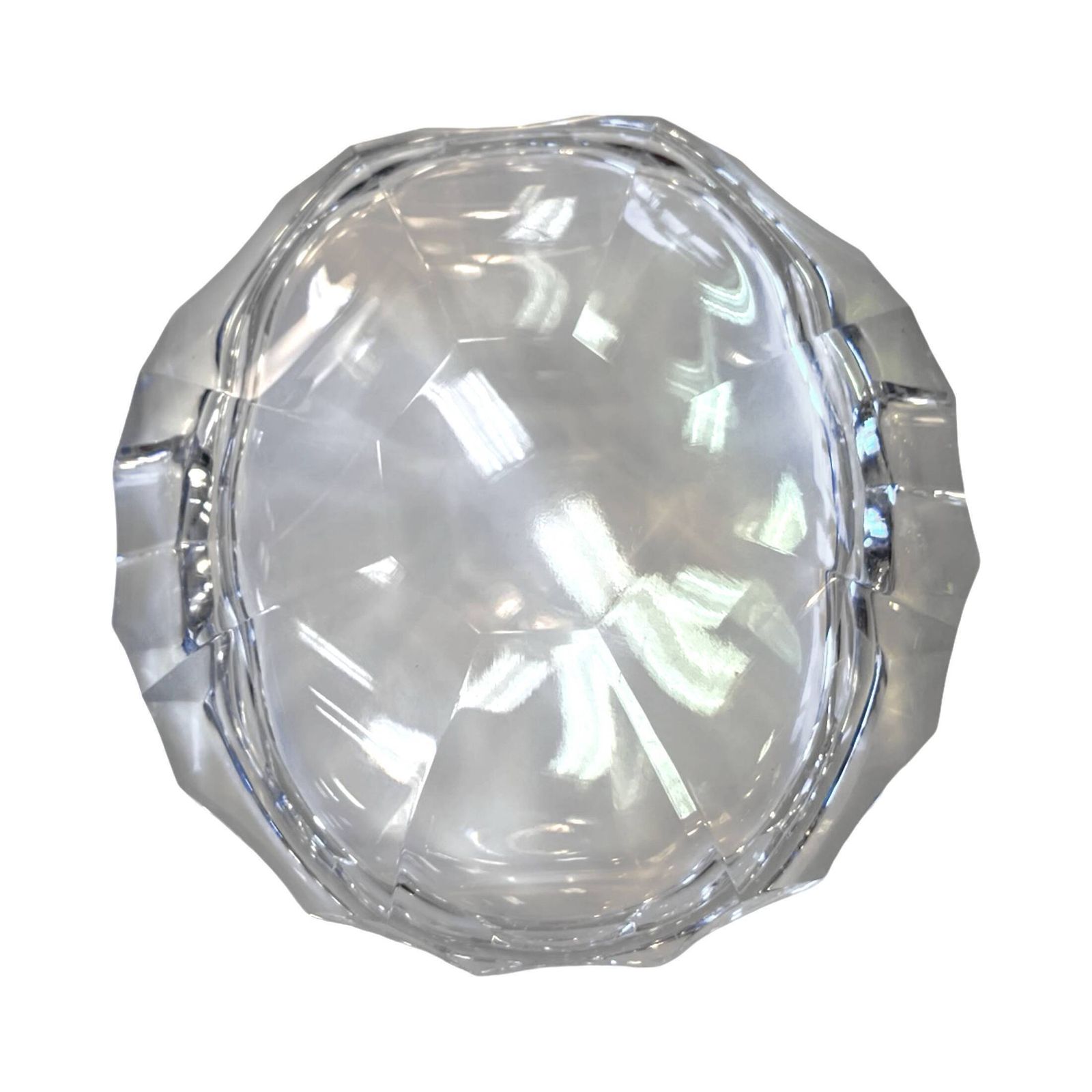 Jablonecke Sklarny Crystal Ashtray In Desna, Czechoslovakia, 1970s photo vintage