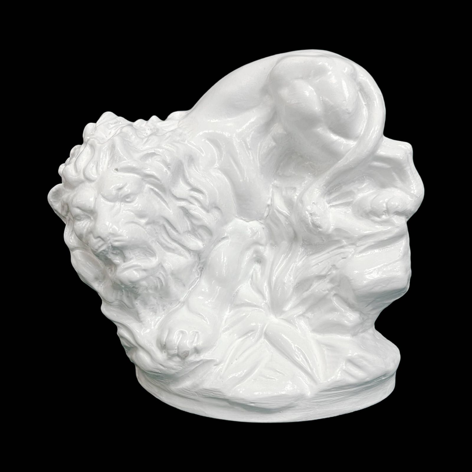 White Clay Lion, Czech Republic, Early 20th Century photo vinterior