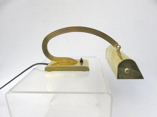 Elegant Art Deco Piano Lamp In Polished Brass, 1920s photo furniture