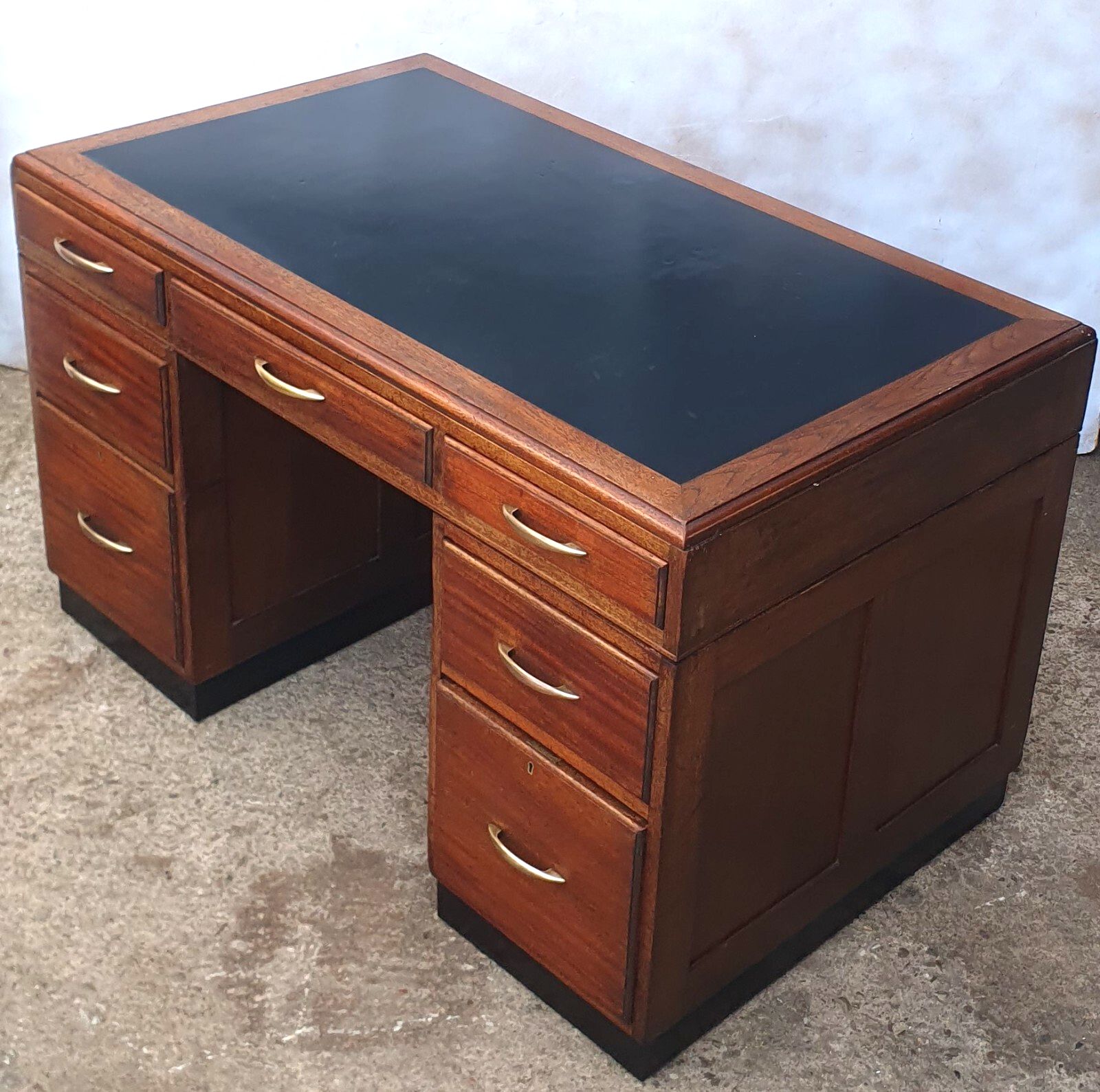 An Art Deco Mahogany Desk By H.Baldock And Sons Of Liverpool photo Furniture