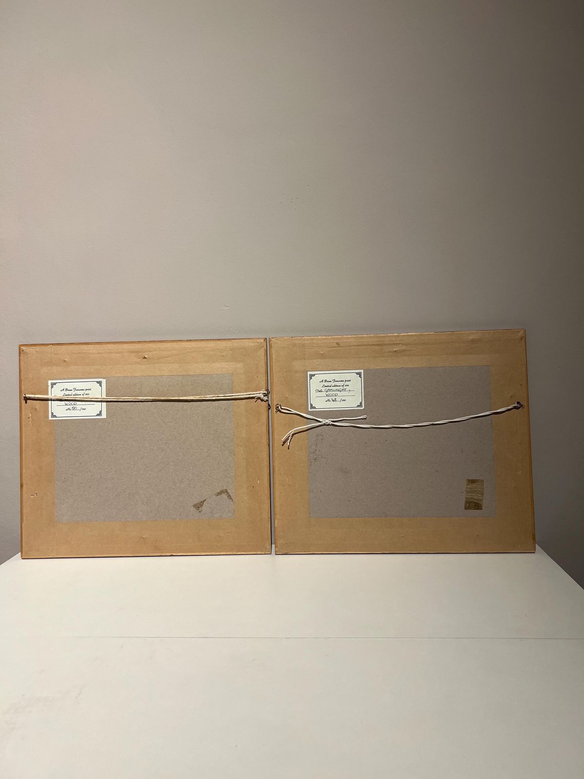 Set Of 2 Signed Limited Edition Brian Fensome Prints – Waresley Wood & Gamlingay Wood photo buy