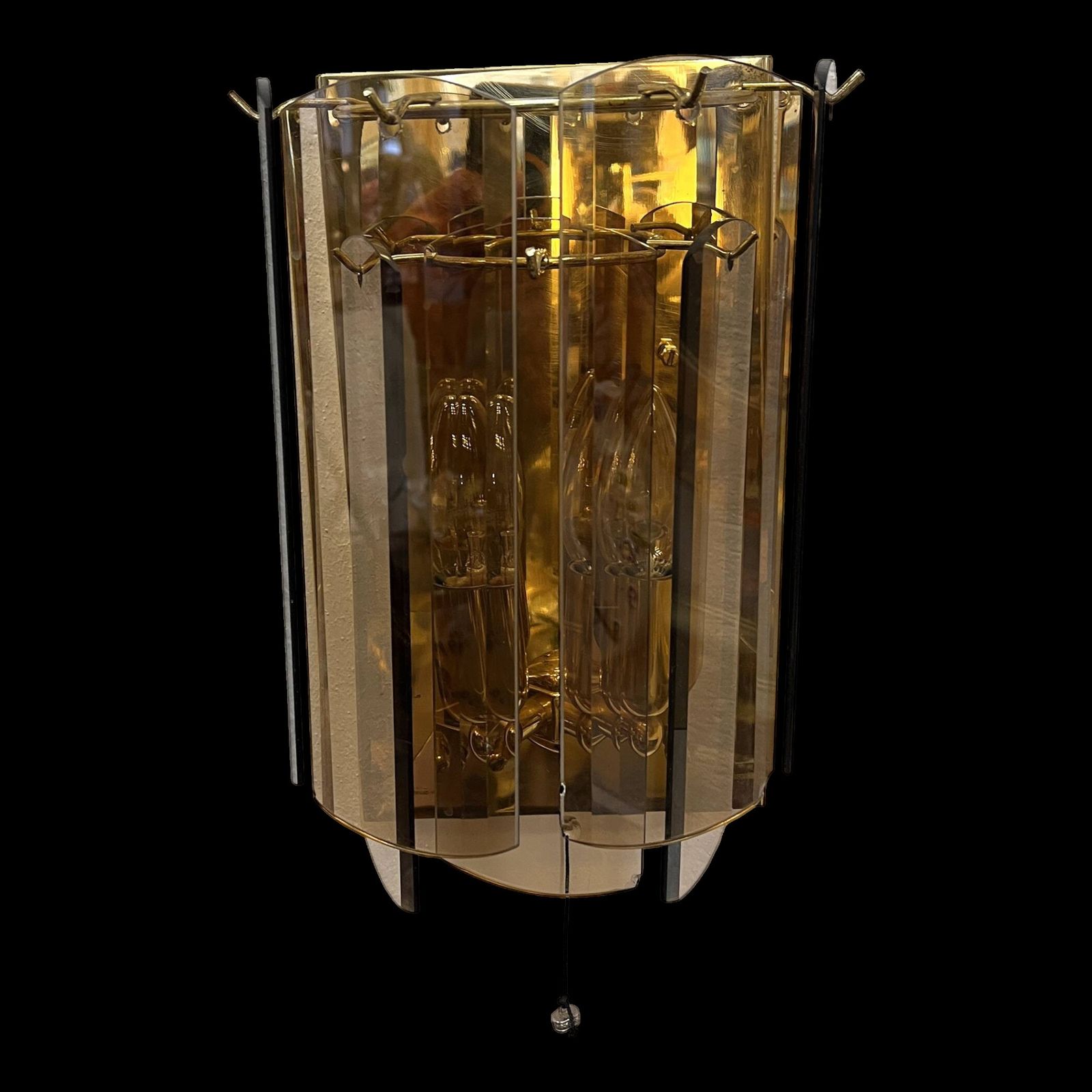 Page 1 Of 18 Wall Lamp Sconce In Hollywood Regency Style, Sölken Leuchten, Germany, 1980