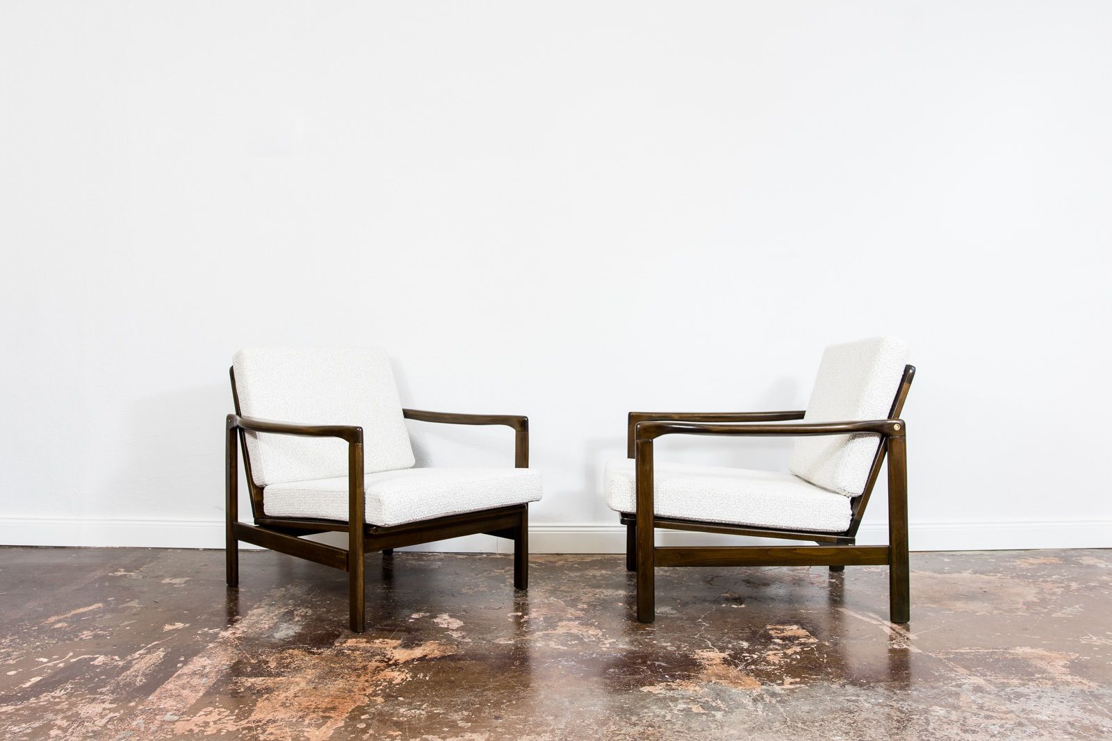 Mid Century Modern Armchairs By Zenon Bączyk, 1960's, Set Of 2 photo buy