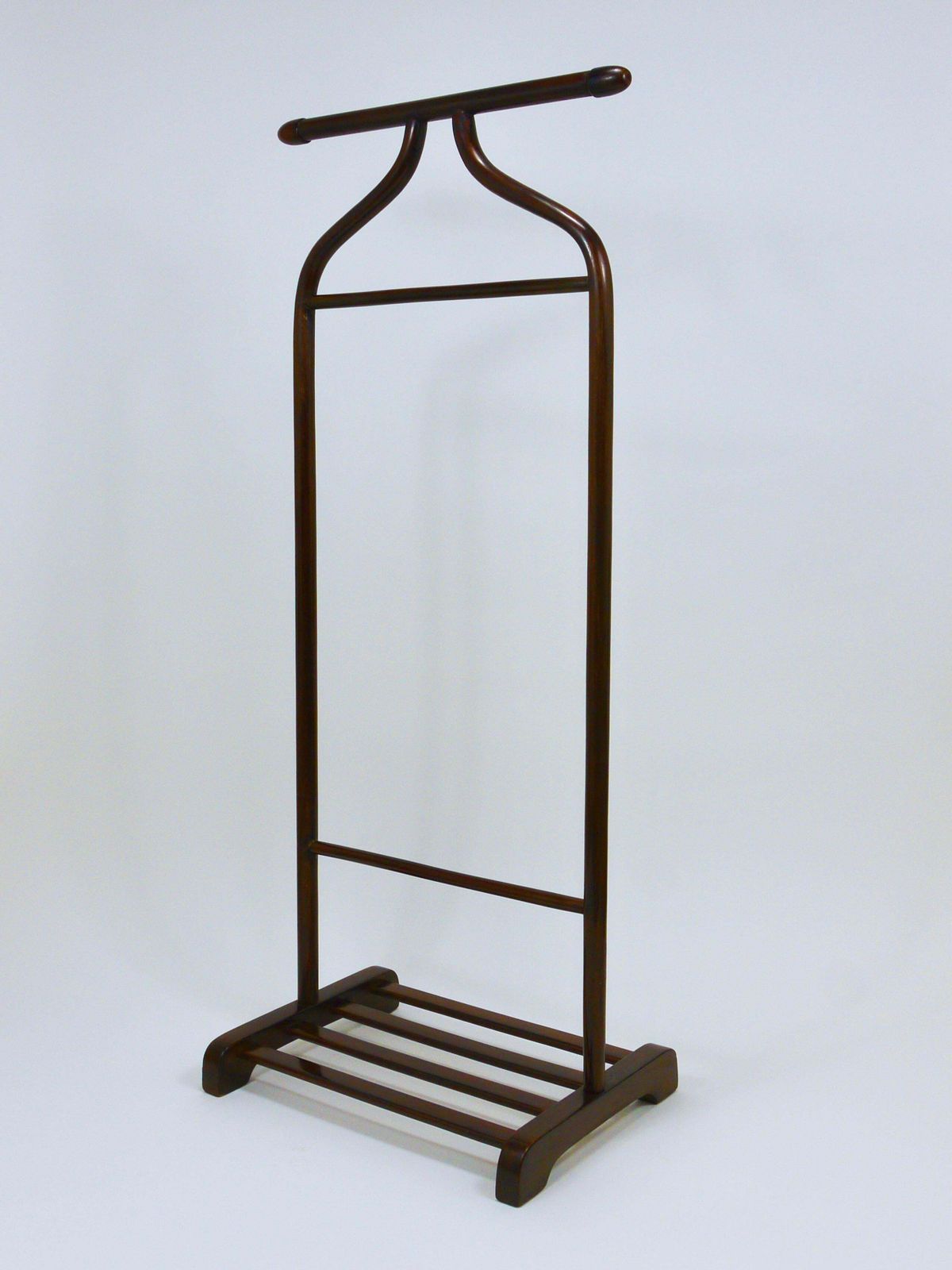 Thonet Vienna Art Deco Bentwood Clothing Valet / Dressing Stand, Austria, 1920s photo vinterior