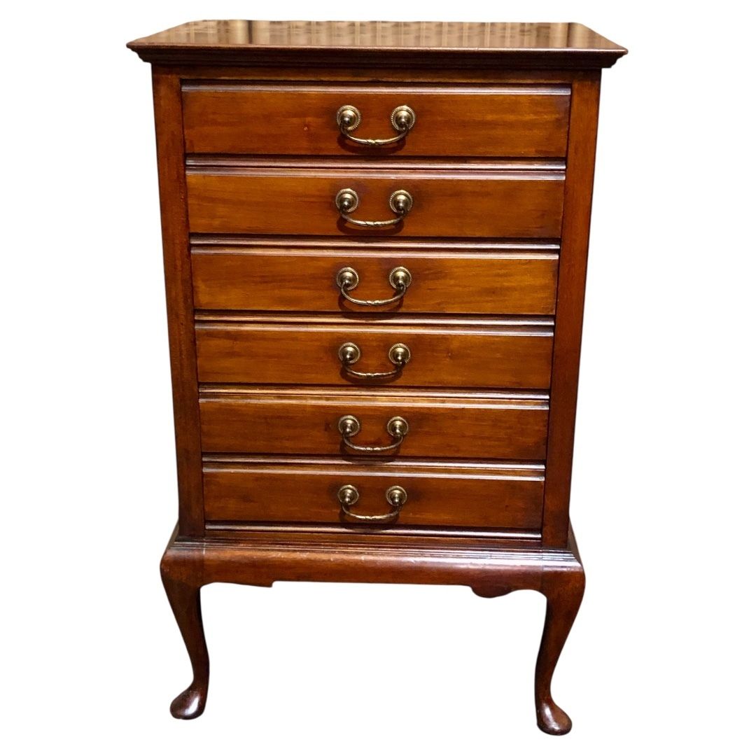 Handsome Edwardian Mahogany Music Chest