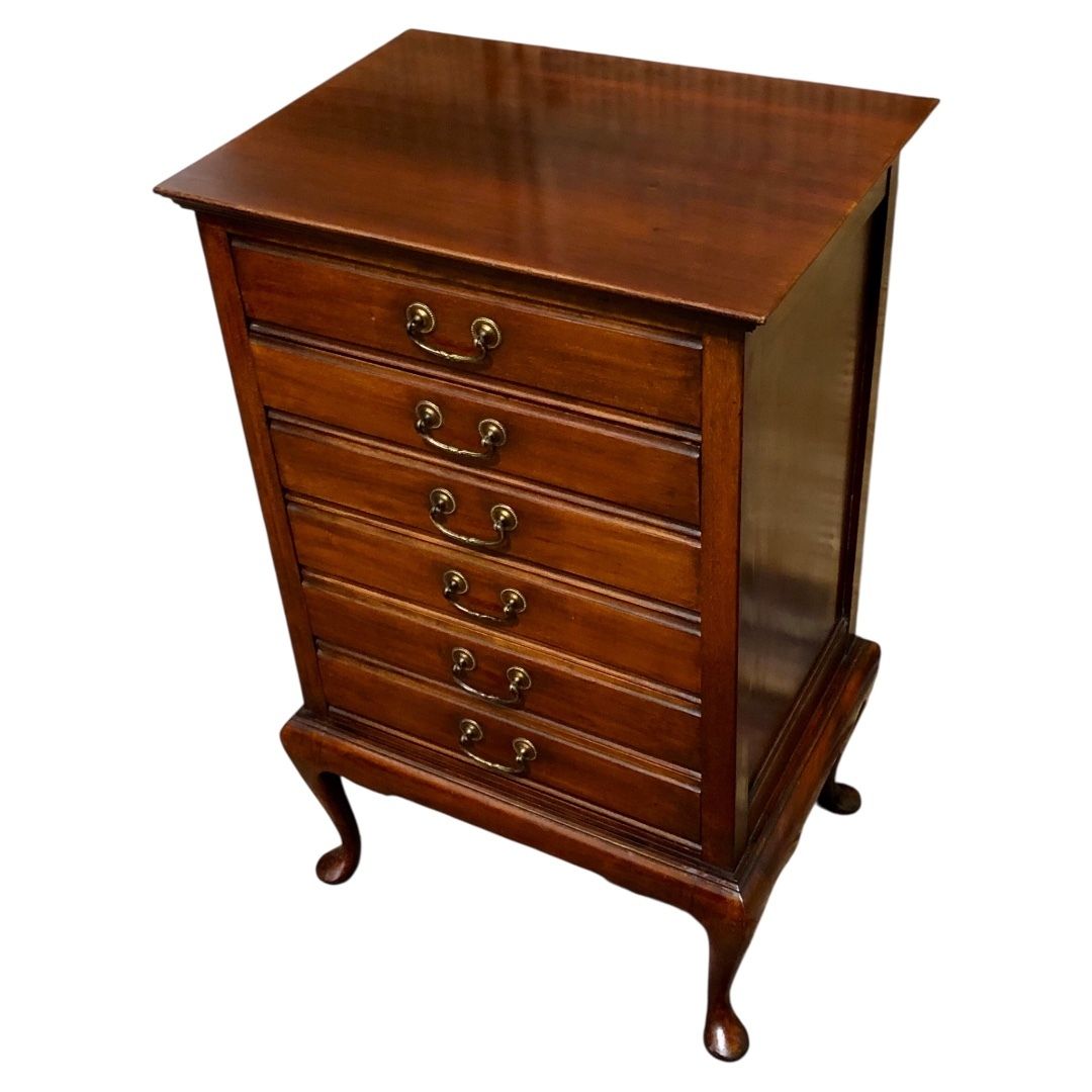 Handsome Edwardian Mahogany Music Chest photo Furniture