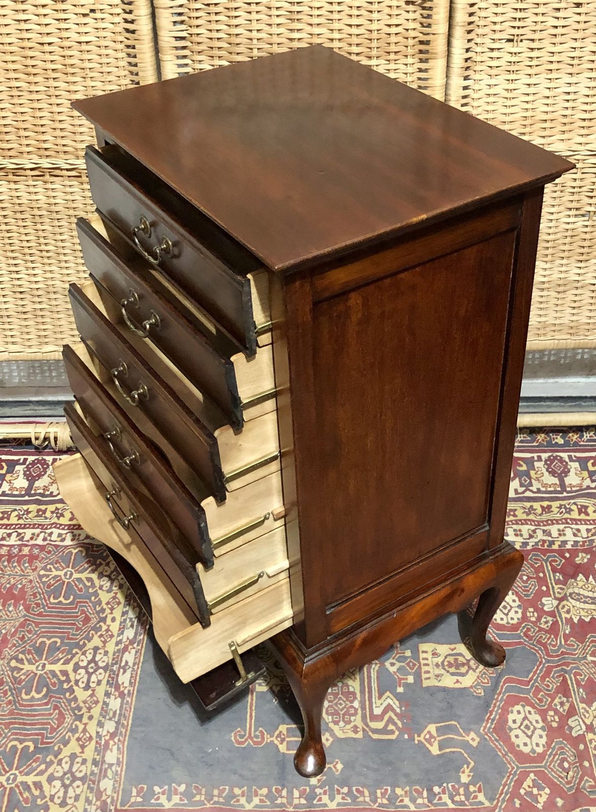 289.0 Handsome Edwardian Mahogany Music Chest photo