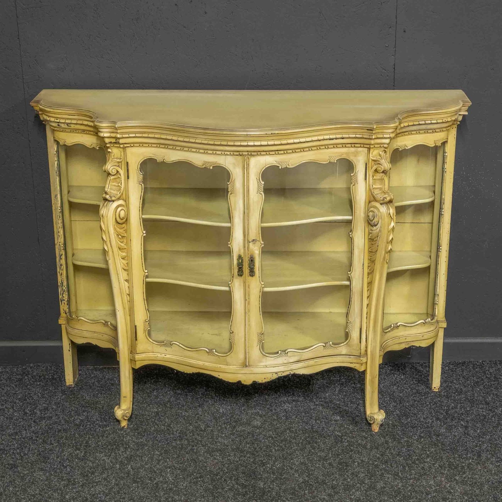 Antique Painted Credenza