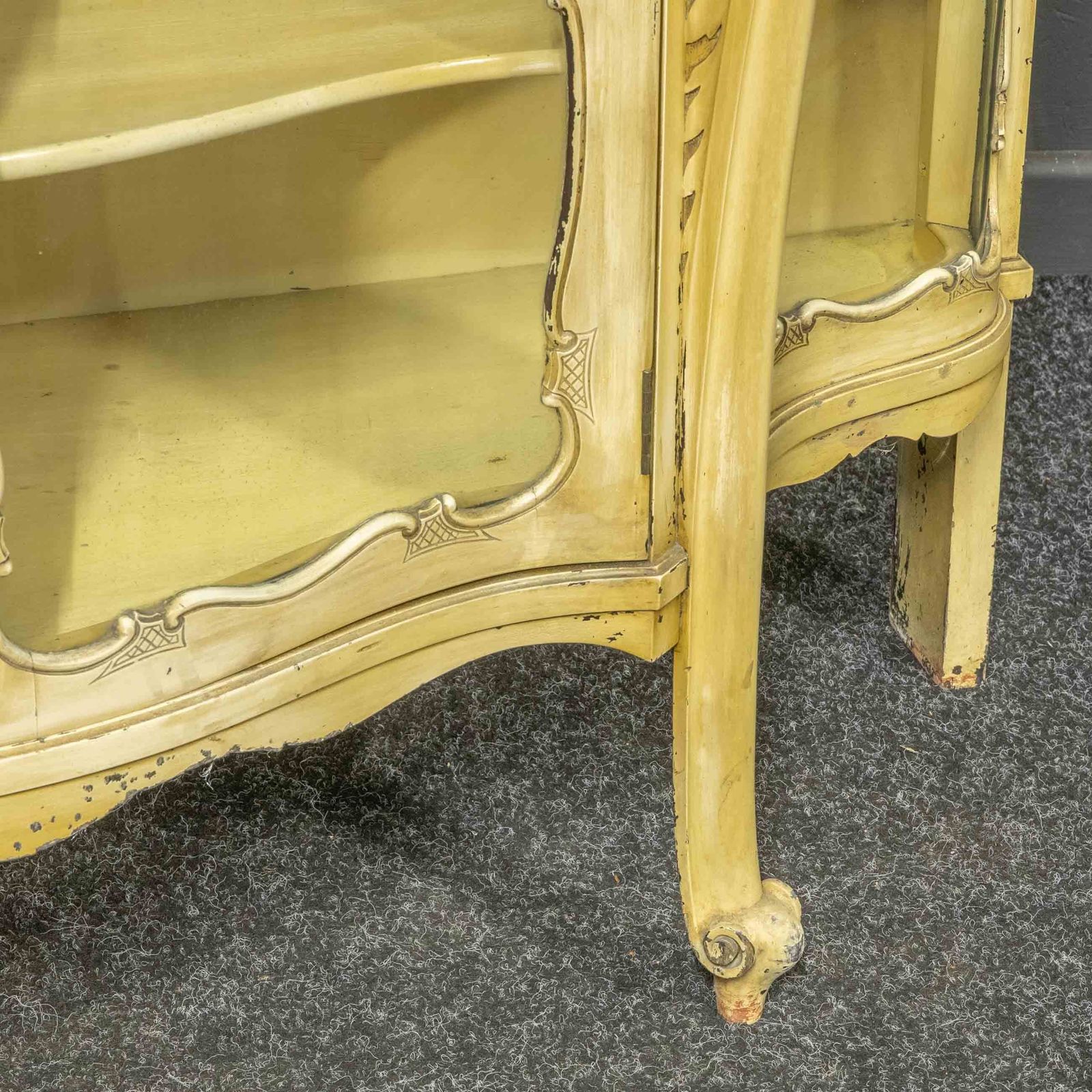 Antique Painted Credenza photo vintage