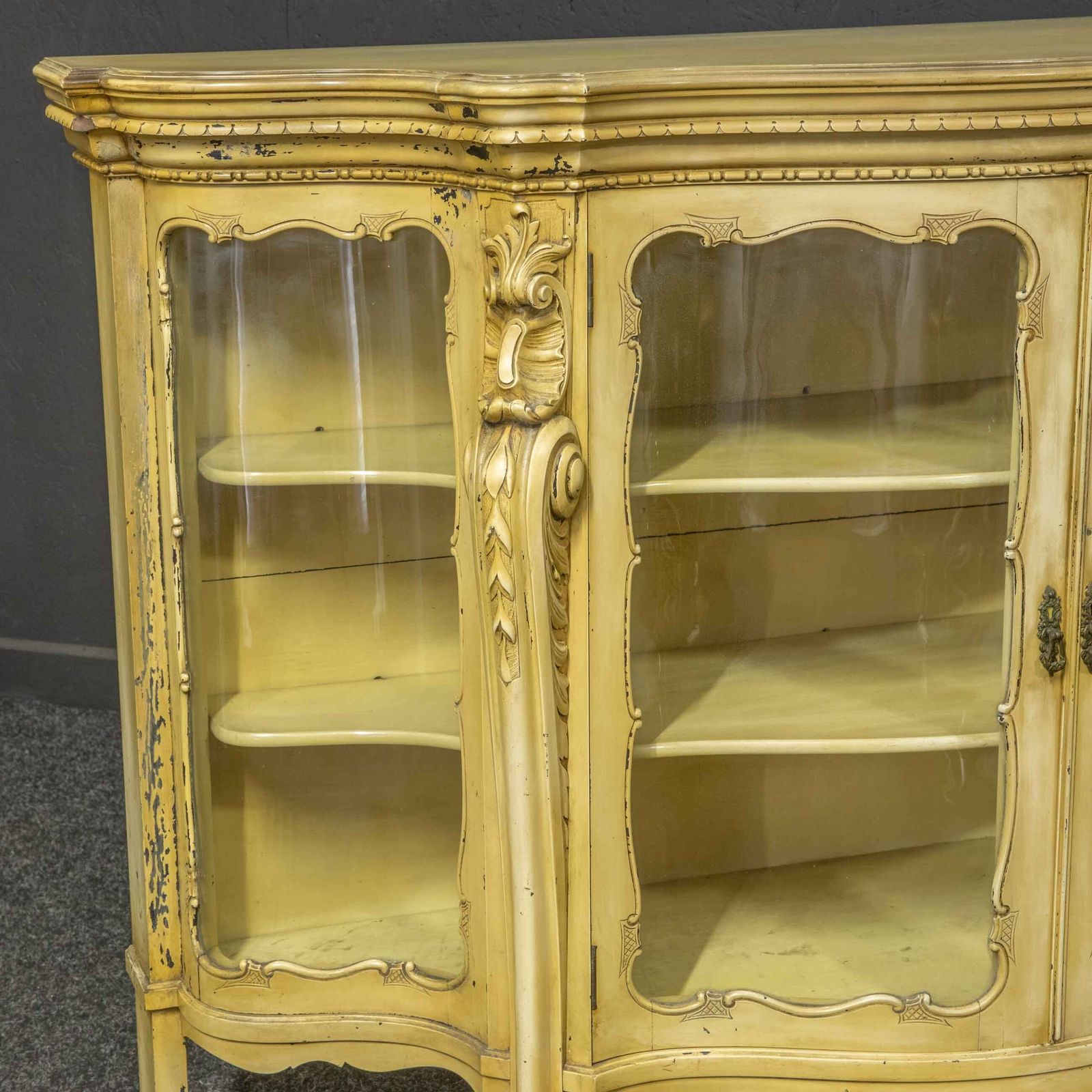 photo furniture Antique Painted Credenza