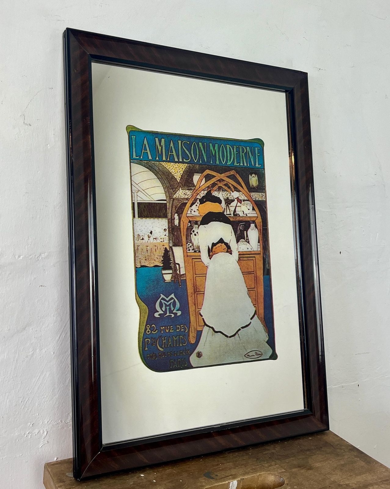 Beautiful Vintage Art Nouveau Mirror, La Maison Moderne, Maurice Biais, Paris Advertising, Home Picture, Art Gallery, French Belle Epoque