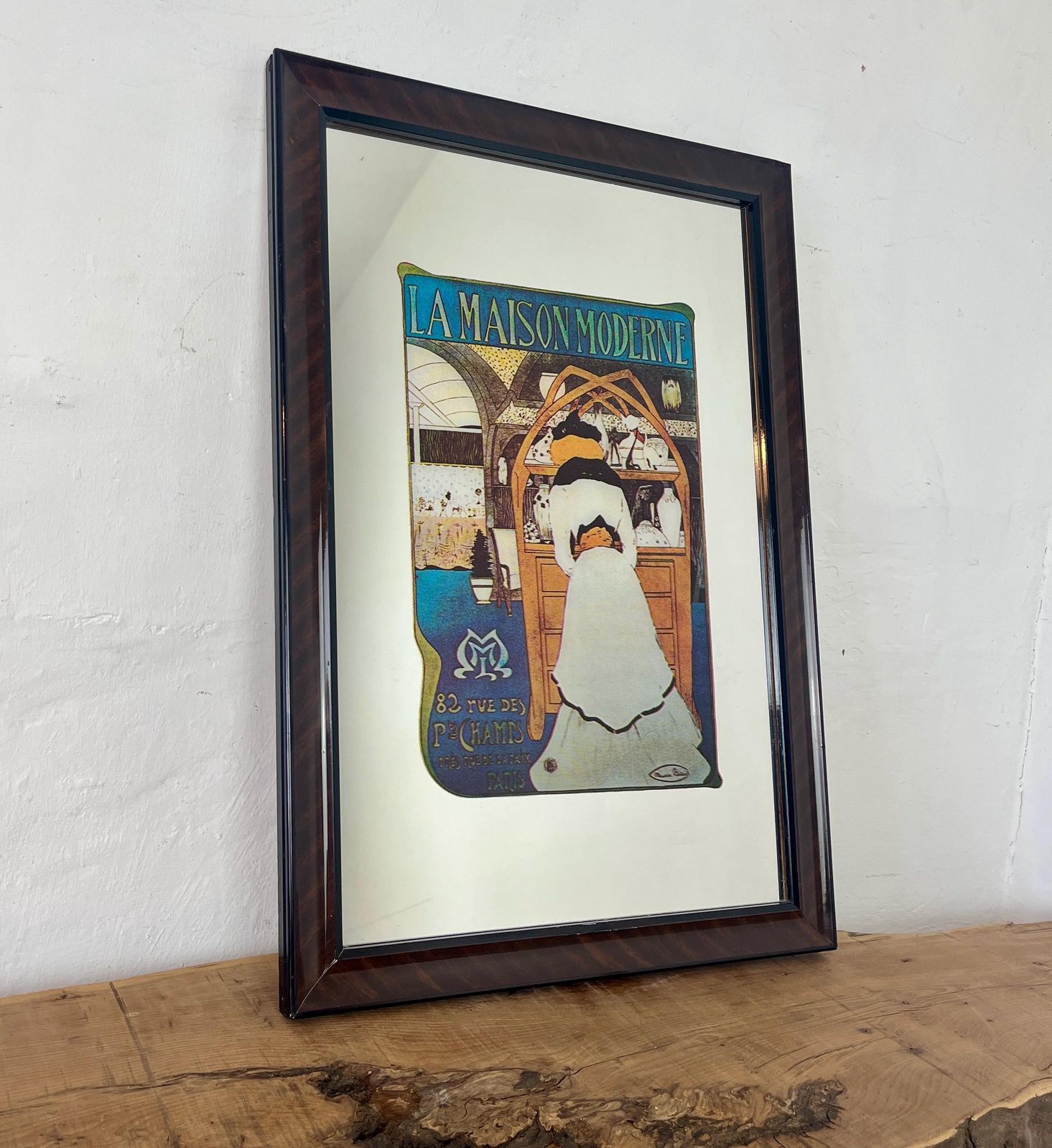photo furniture Beautiful Vintage Art Nouveau Mirror, La Maison Moderne, Maurice Biais, Paris Advertising, Home Picture, Art Gallery, French Belle Epoque