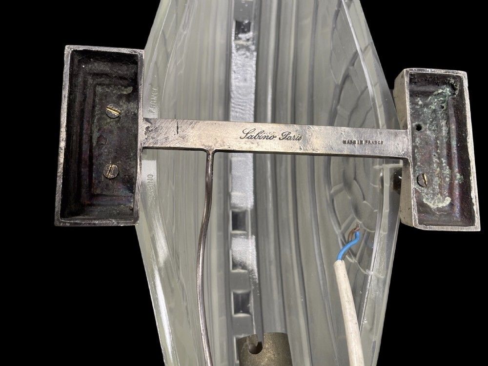 French Art Deco Wall Light By Sabino photo vintage