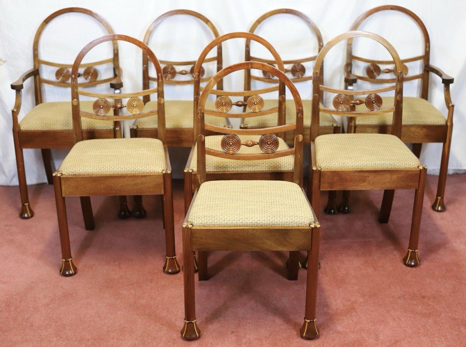 Beautiful Set Of Eight Hooped Back Dining Chairs By Jeremy Green photo furniture