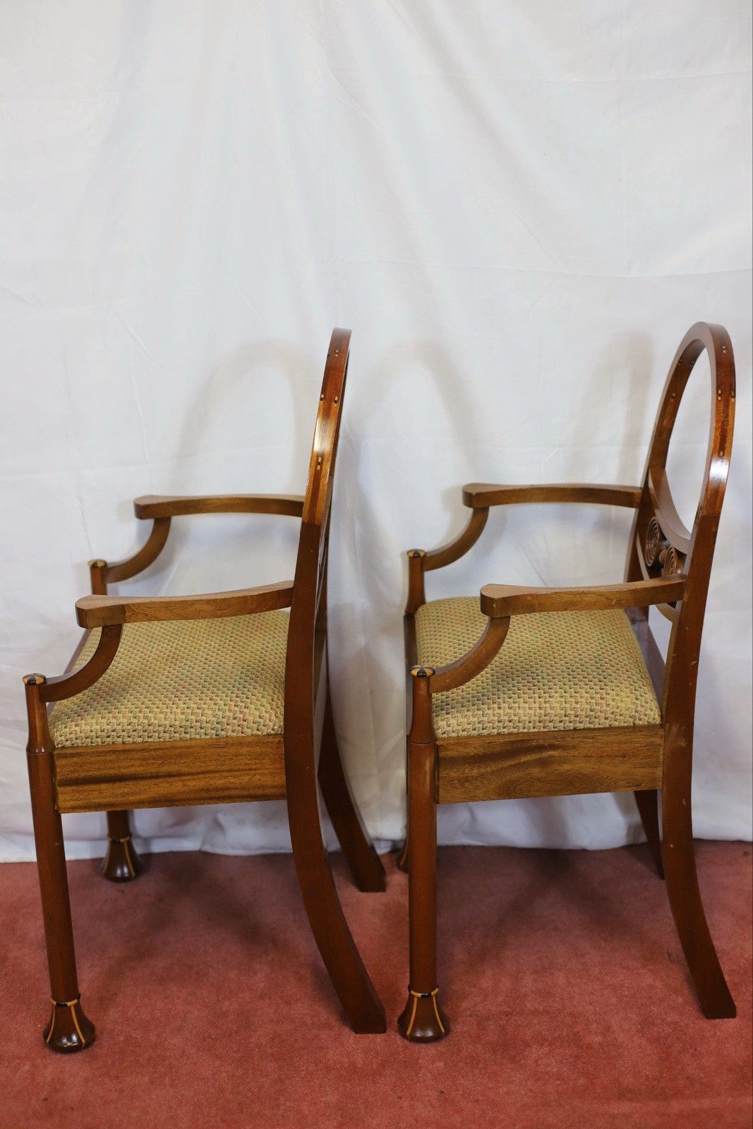 Furniture Beautiful Set Of Eight Hooped Back Dining Chairs By Jeremy Green photo