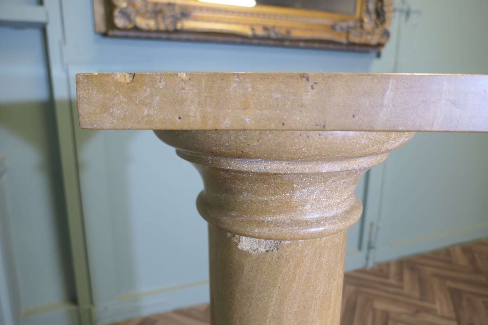 Large Honey Coloured Marble Column photo buy
