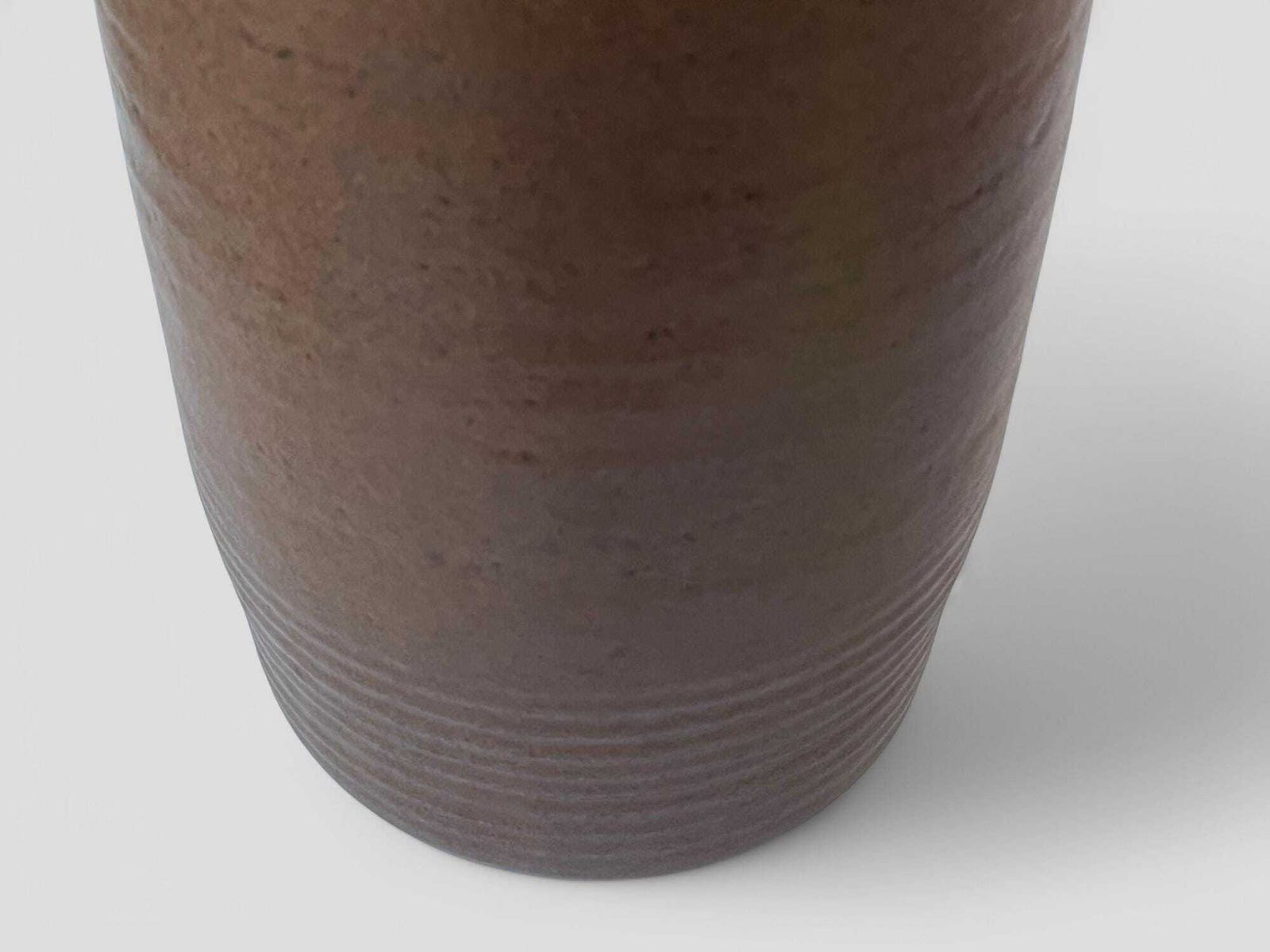 Large Mid Century Bay Keramik Brown & Blue Glazed Ceramic Fat Lava West Germany Pottery Floor Vase photo 77.0
