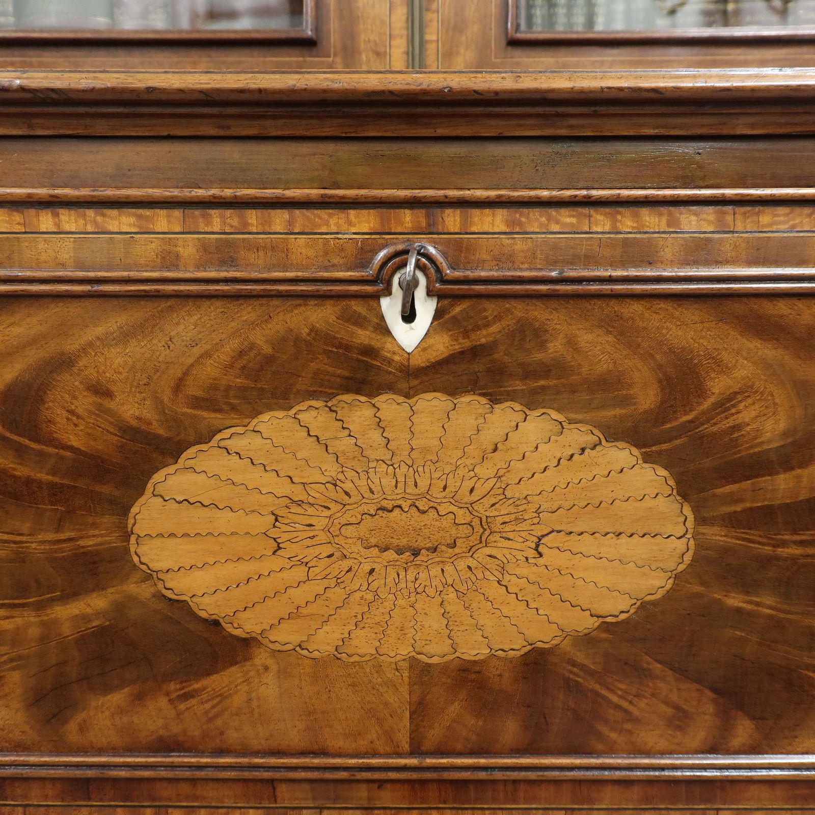 Georgian Mahogany Secretaire Bookcase Attributed To Gillows photo Furniture