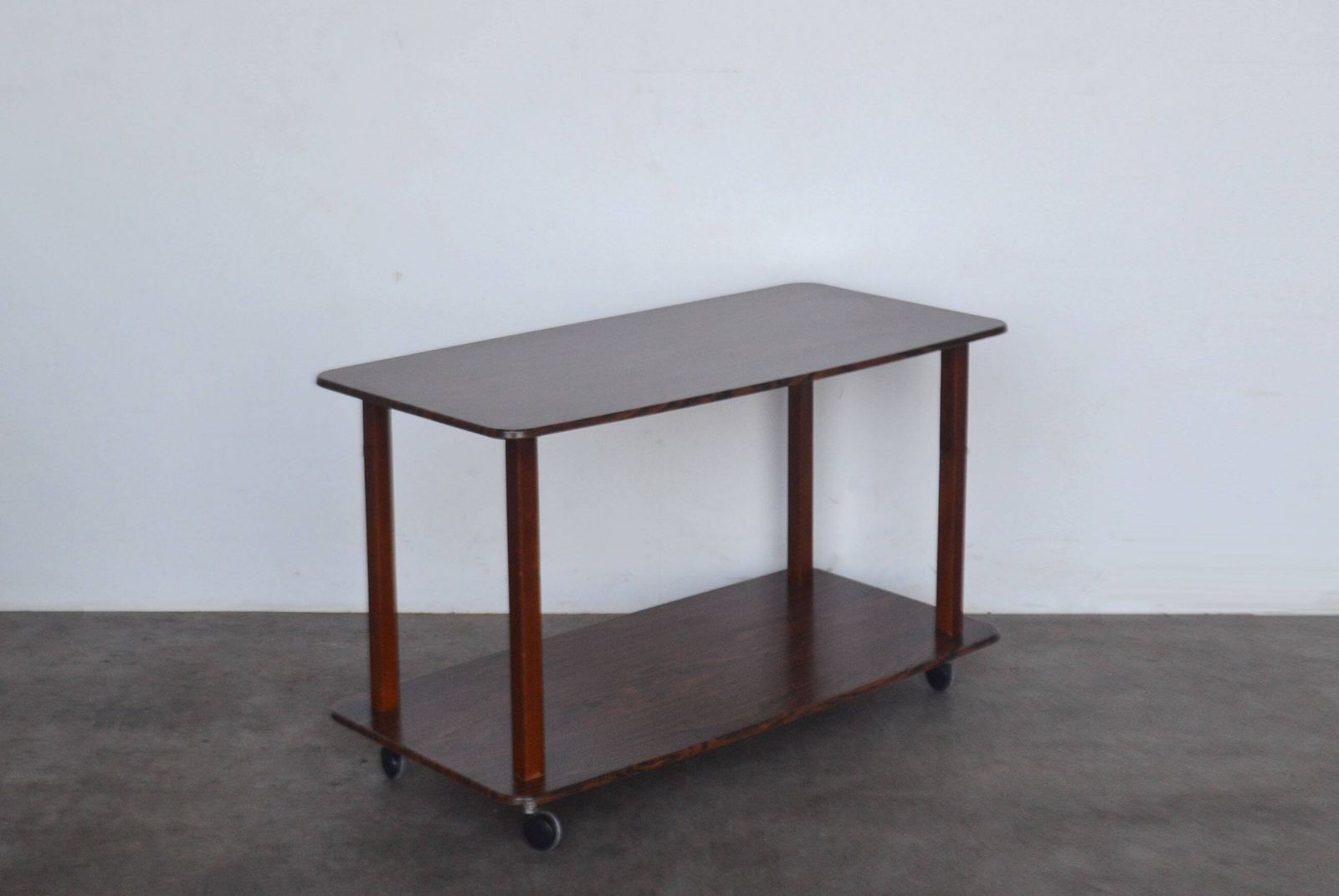 Mid Century Rosewood Two Tier Drinks Trolley / Hostess Trolley / Bar Cart / Side Table photo furniture