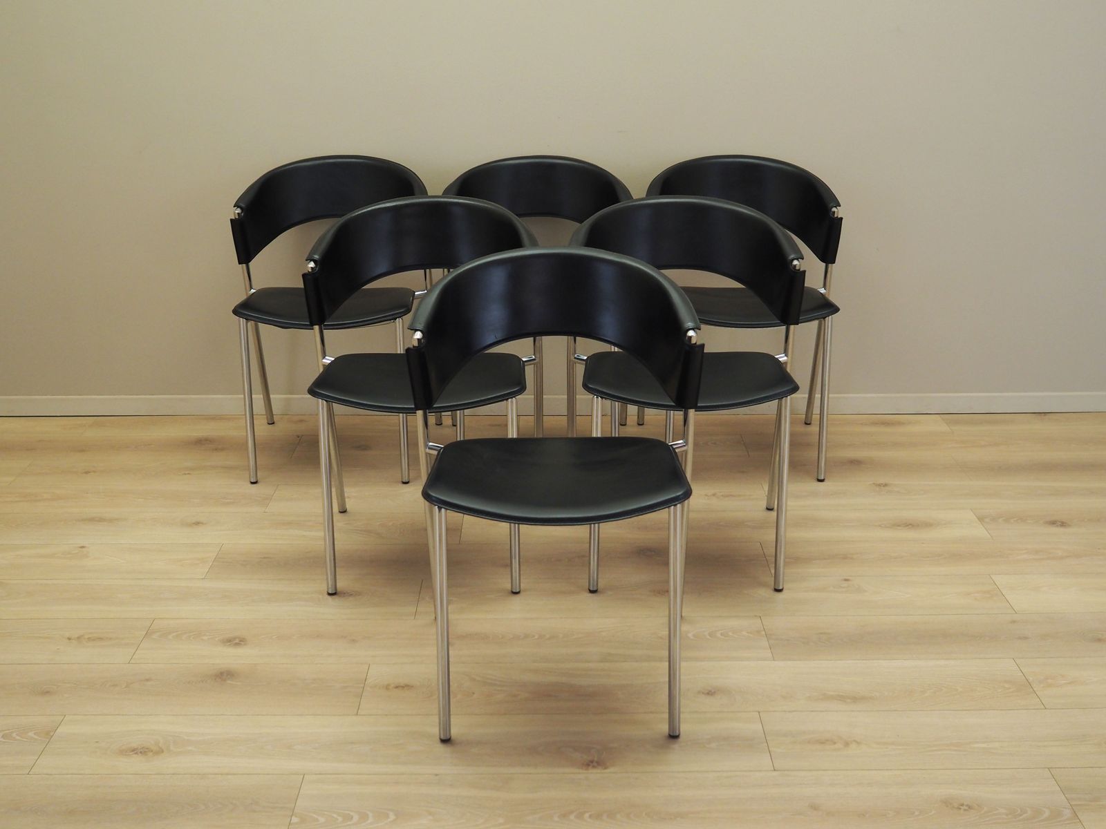 Set Van Zes Stoelen, Italiaans Design, Jaren 1980, Fabrikant: Calligaris photo furniture