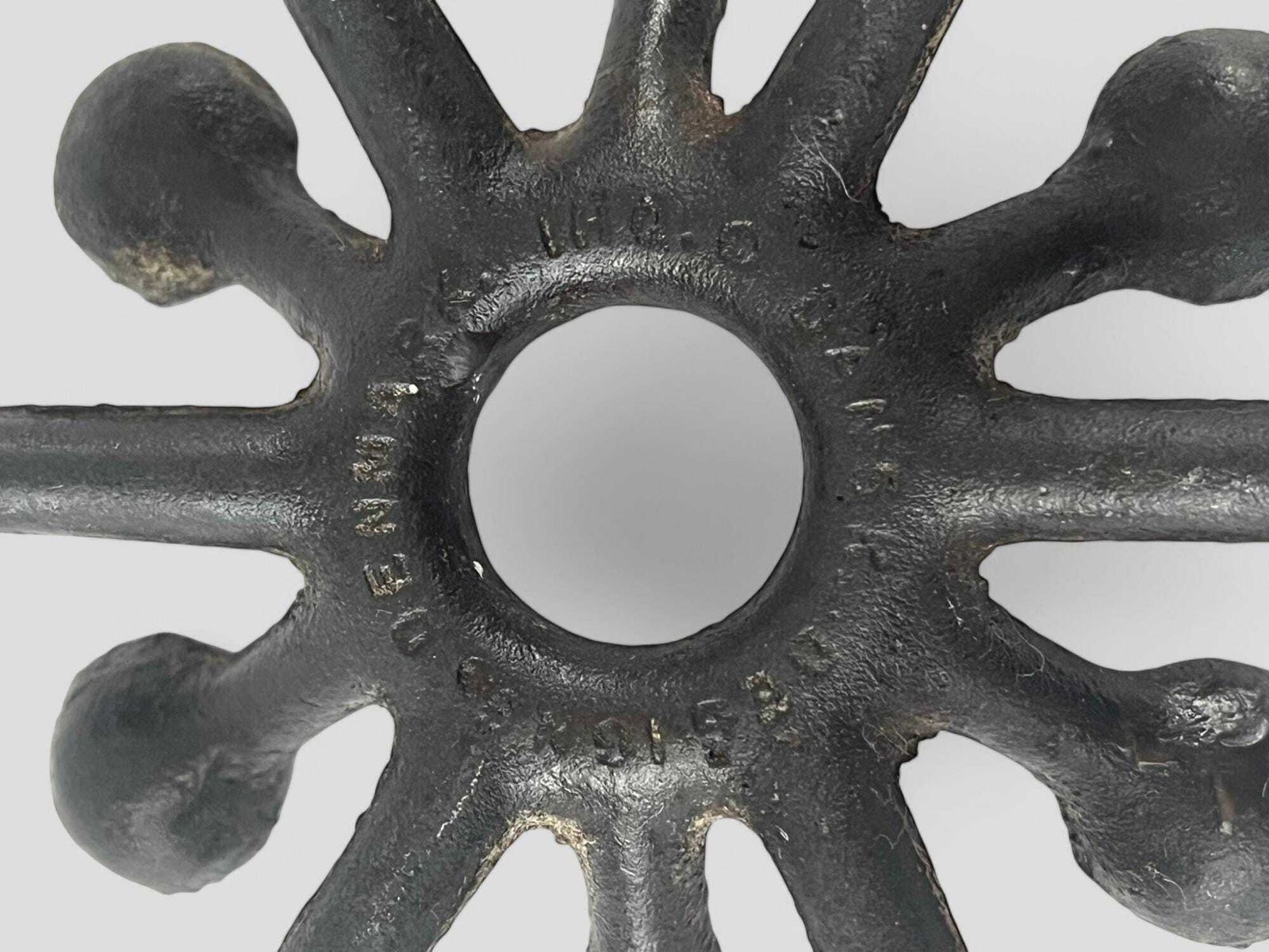 photo for sale Mid Century Danish Black Cast Iron 'Spider' Candleholder By Jens Quistgaard For Dansk Design