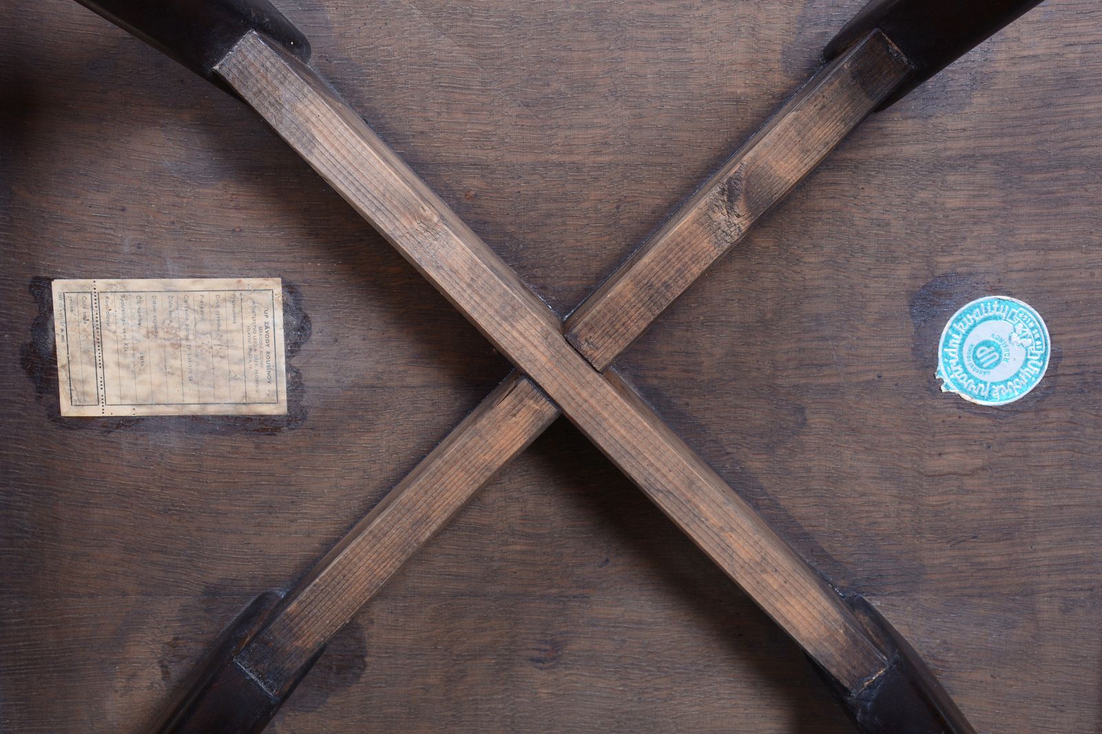Restored Art Deco "Spider" Table, By J. Halabala, Up Závody, Oak, Czech, 1940s photo Furniture