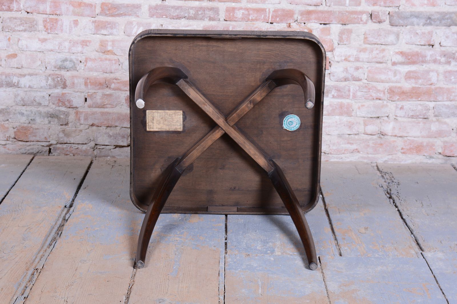 Restored Art Deco "Spider" Table, By J. Halabala, Up Závody, Oak, Czech, 1940s photo buy