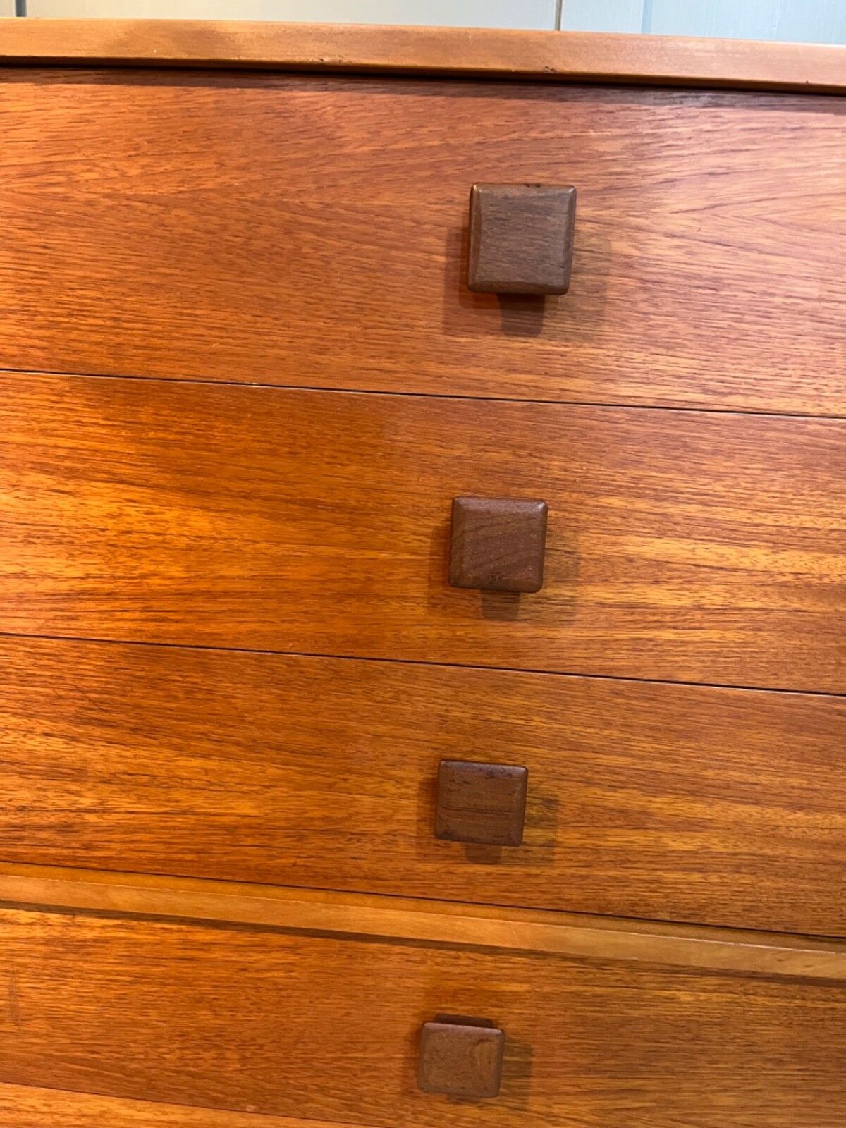 photo for sale Teak Chest Of Drawers Mid 20th C 6 Drawer Chest Danish Style