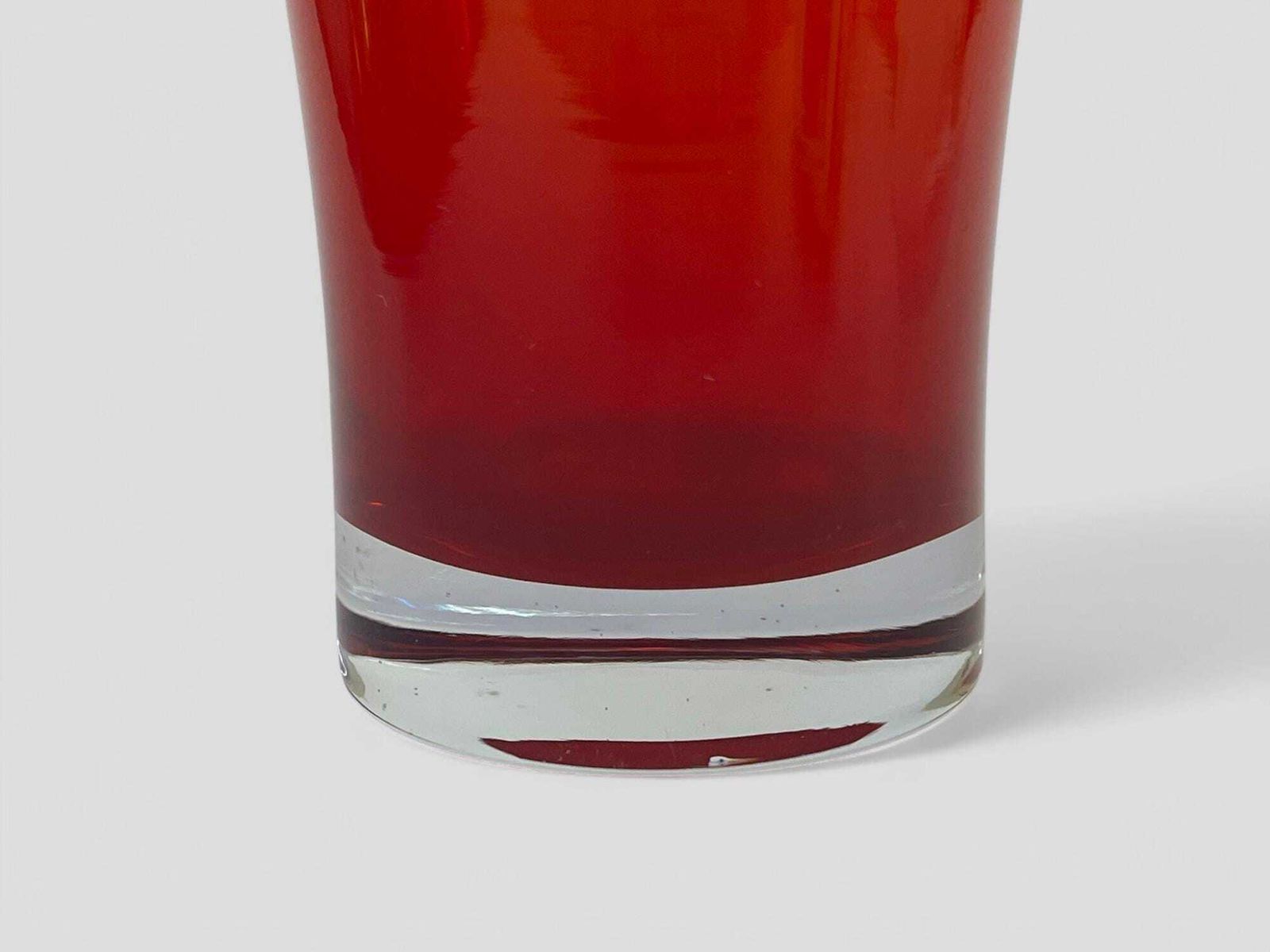 Mid Century Red Art Glass Vase Model 1376 By Tamara Aladin For Riihimaki Finland photo Home Decor