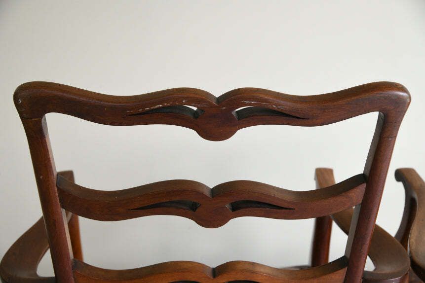 photo furniture Set 6 Georgian Style Mahogany Dining Chairs