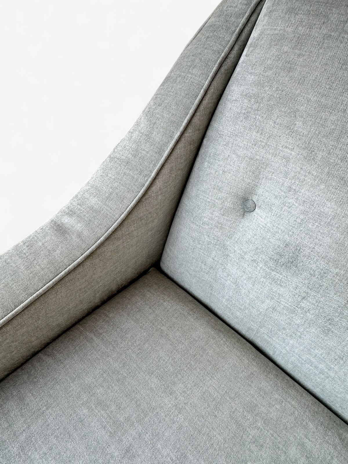 A Set Of Two Danish Armchairs Re Upholstered In A Powder Blue Wool Cover, Denmark 1960's photo vinterior