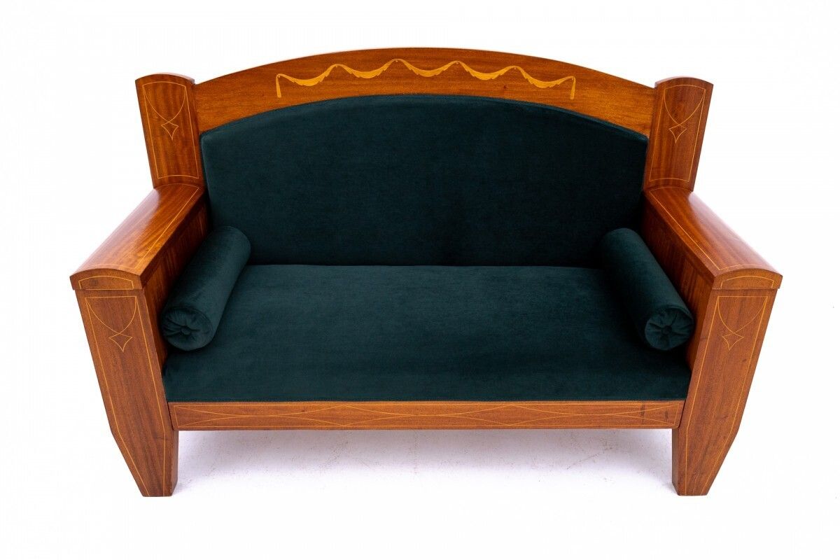 Green Living Room Set, Northern Europe, Circa 1890. photo furniture