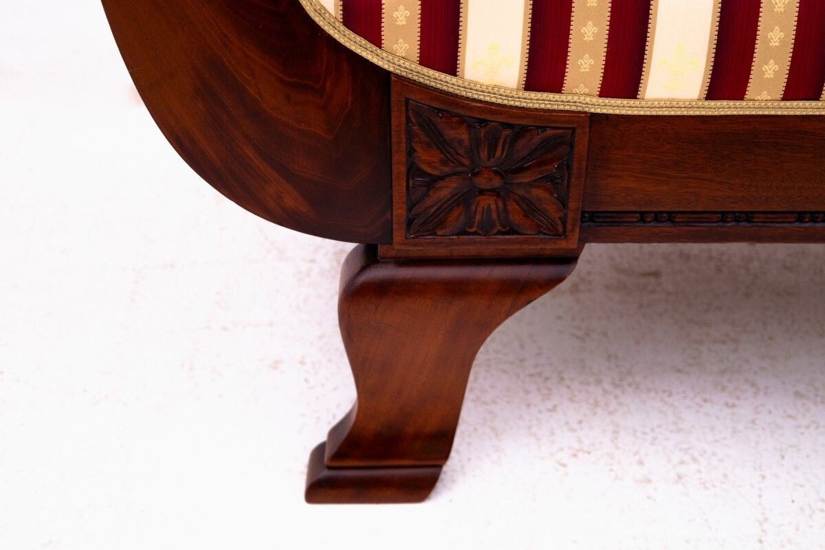 photo furniture Antique Sofa From The Late 19th Century, Northern Europe. After Renovation.