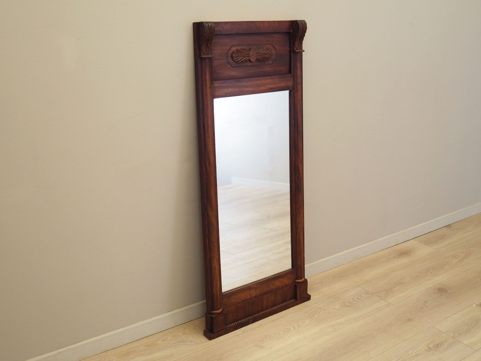 Mirror In Wooden Frame, Danish Design, 1970s, Production: Denmark photo for sale