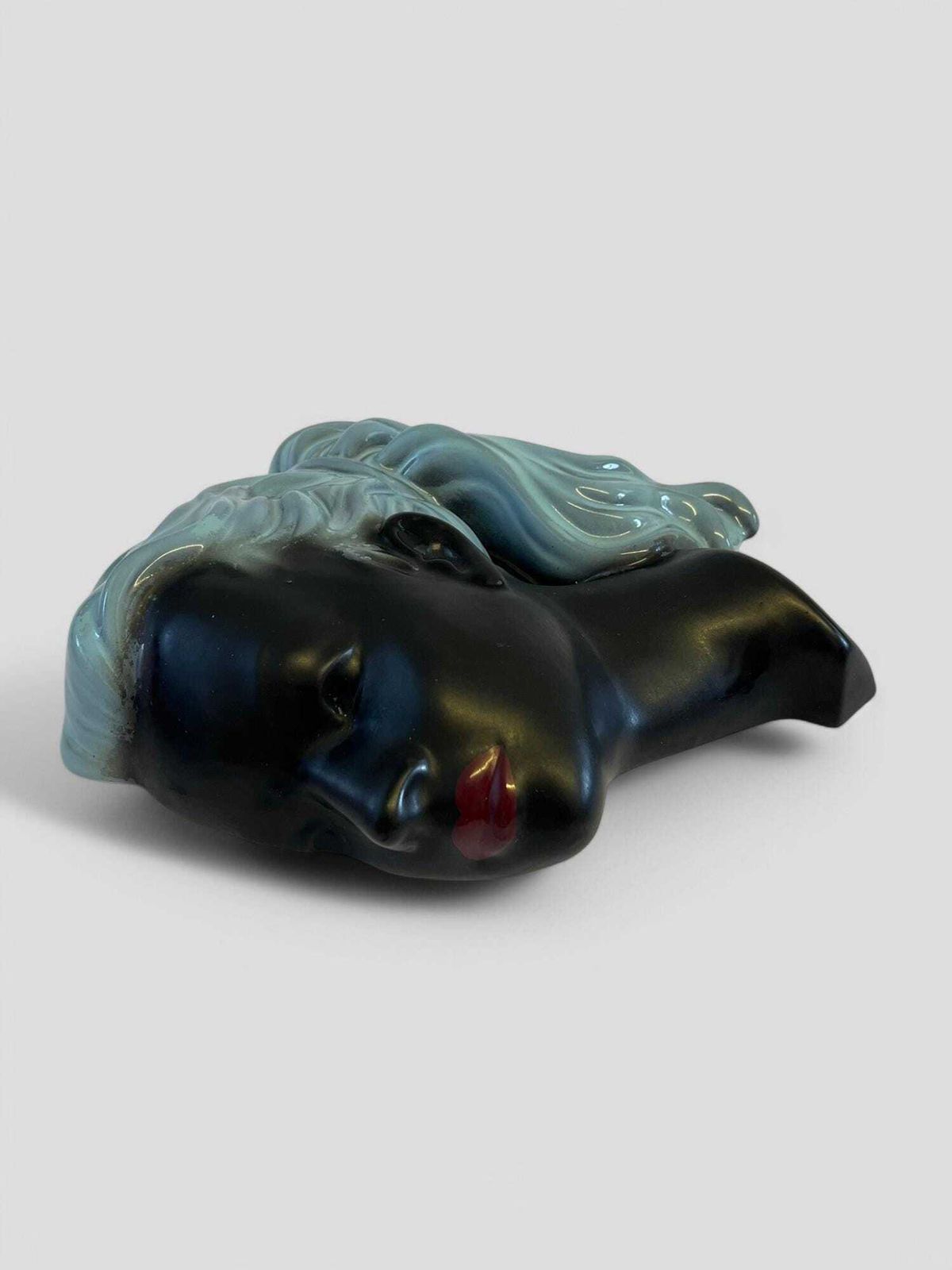 Mid Century Ceramic Decorative Wall Mask By Albert Strunz For Cortendorf Germany photo 82.0