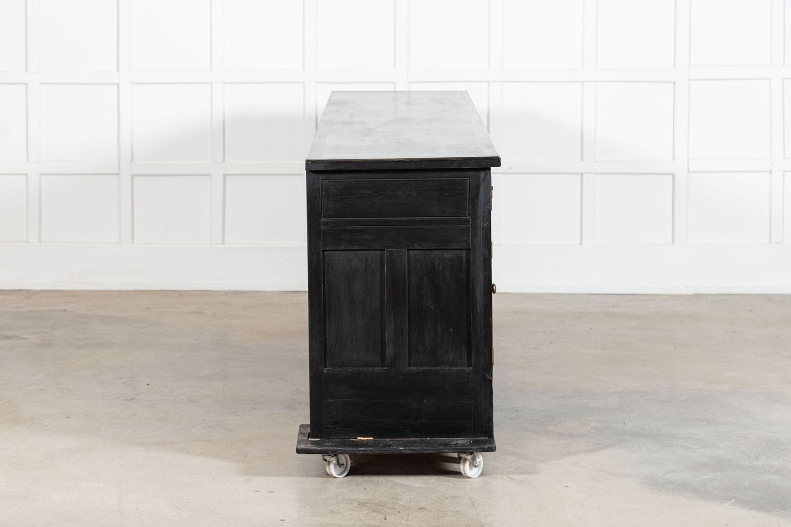 Monumental 19thc English Ebonised Pine Dresser Base photo buy