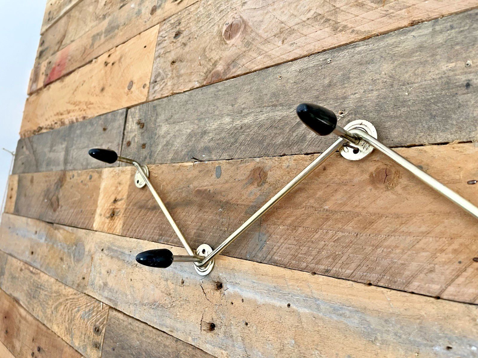 photo furniture Large Mid Century 70s Black Bullet Wall Coat Hat Hook Stand Retro Sputnik Atomic