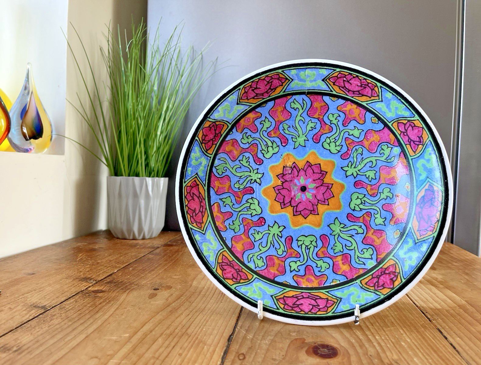 Antique Art Deco Royal Doulton Floral Rosette Iznik Geometric E Series Bowl Dish photo vinterior