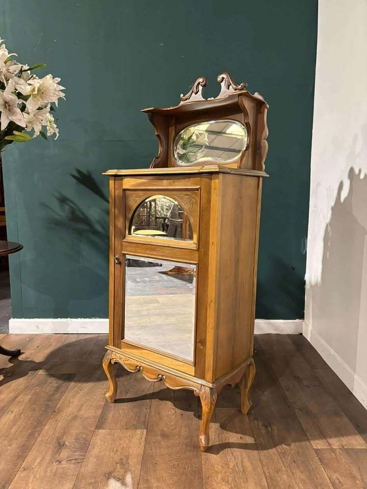 Edwardian Satinwood Music Cabinet