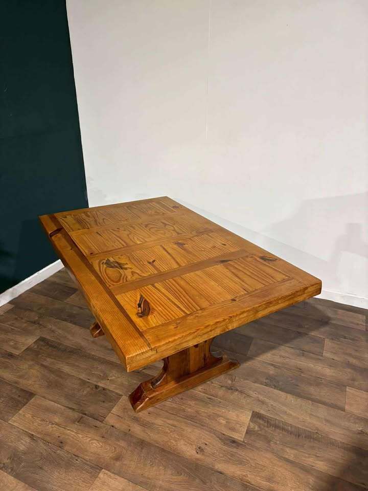 Original Mexican Pine Dining Table photo vinterior