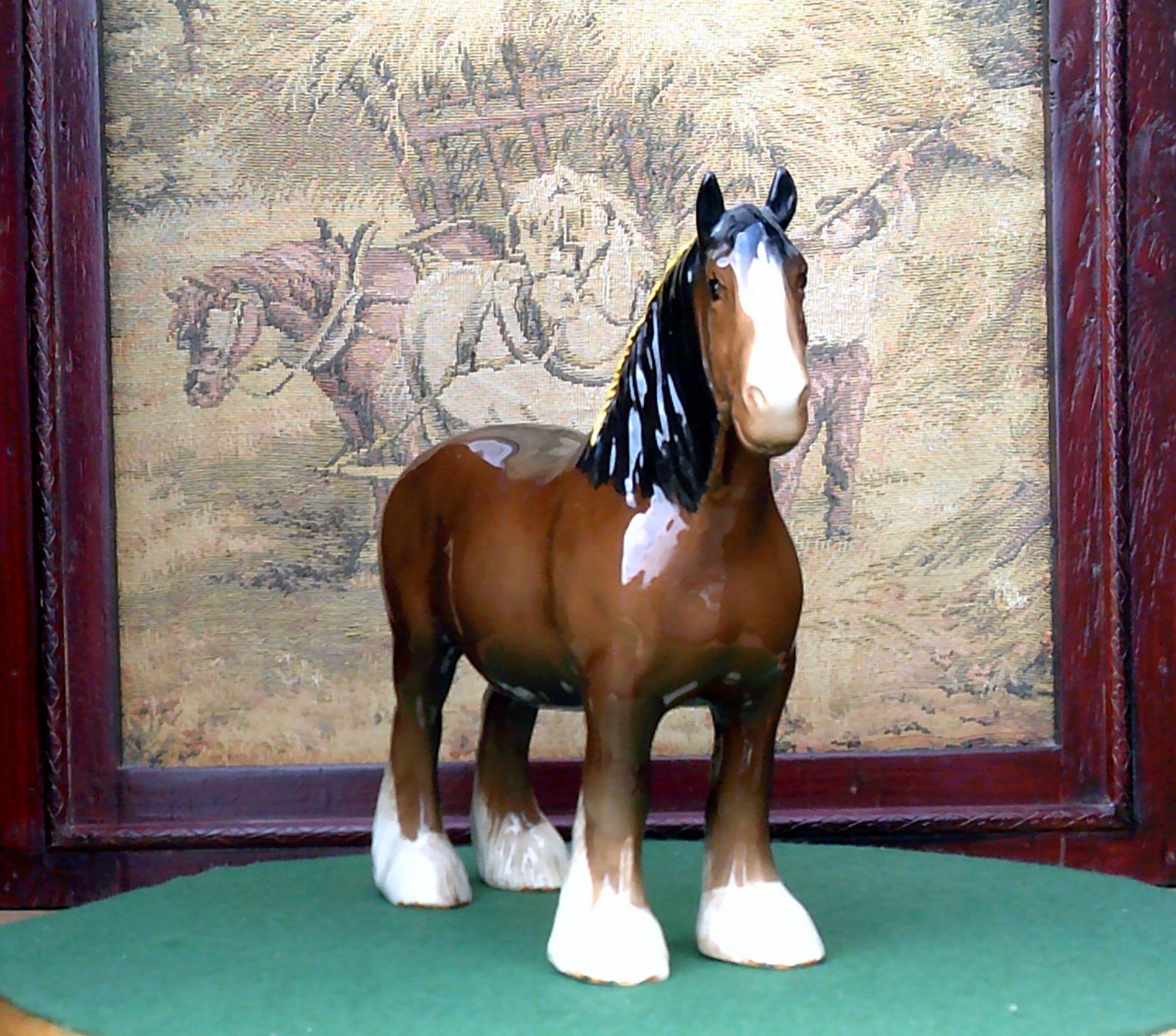 Beswick Working Shire Horse. Beautiful Creative Quality Modelling. Ref 5239 photo furniture
