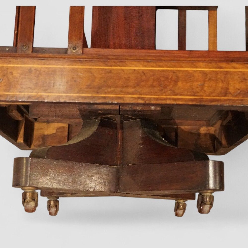 Edwardian Inlaid Mahogany Revolving Bookcase photo 1100.0