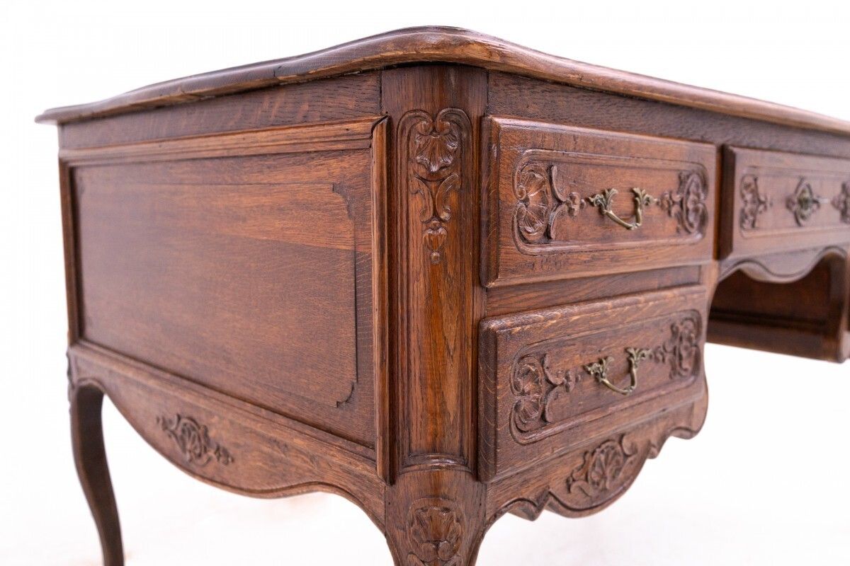 photo for sale Antique Double Sided Desk, France, Around 1880. After Renovation.