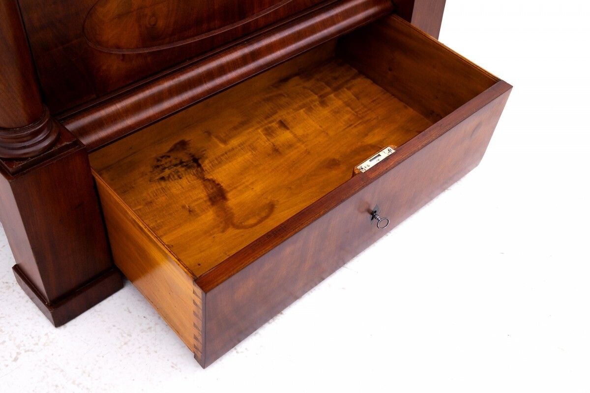 photo vinterior Biedermeier Secretary, Western Europe, Around 1840. After Renovation.