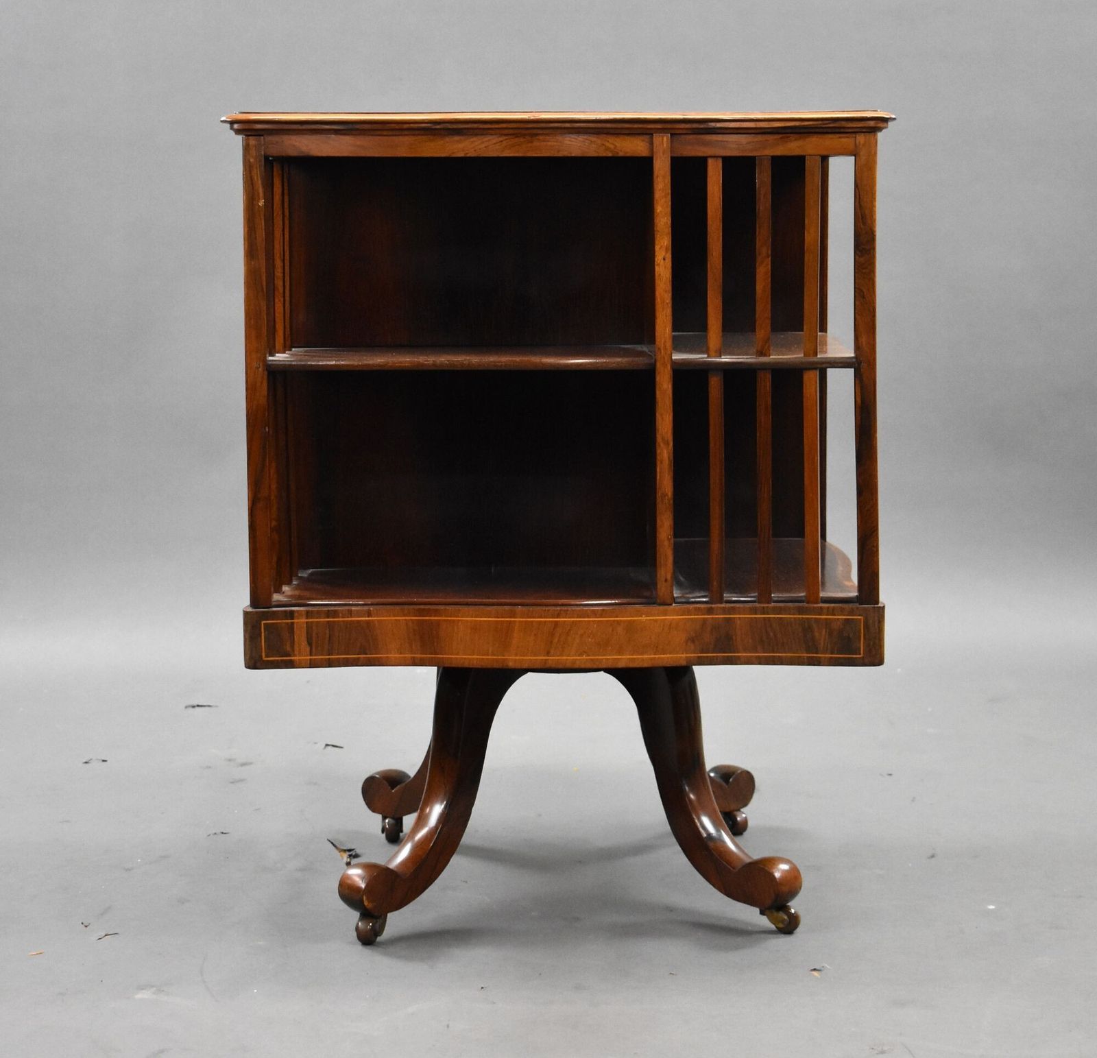 Edwardian Mahogany Revolving Bookstand photo Furniture