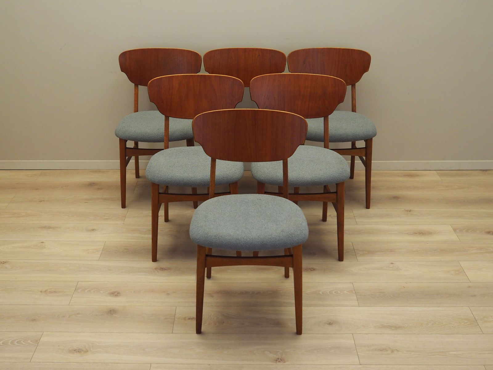 Set Of Six Teak Chairs, Danish Design, 1970s, Production: Denmark photo furniture