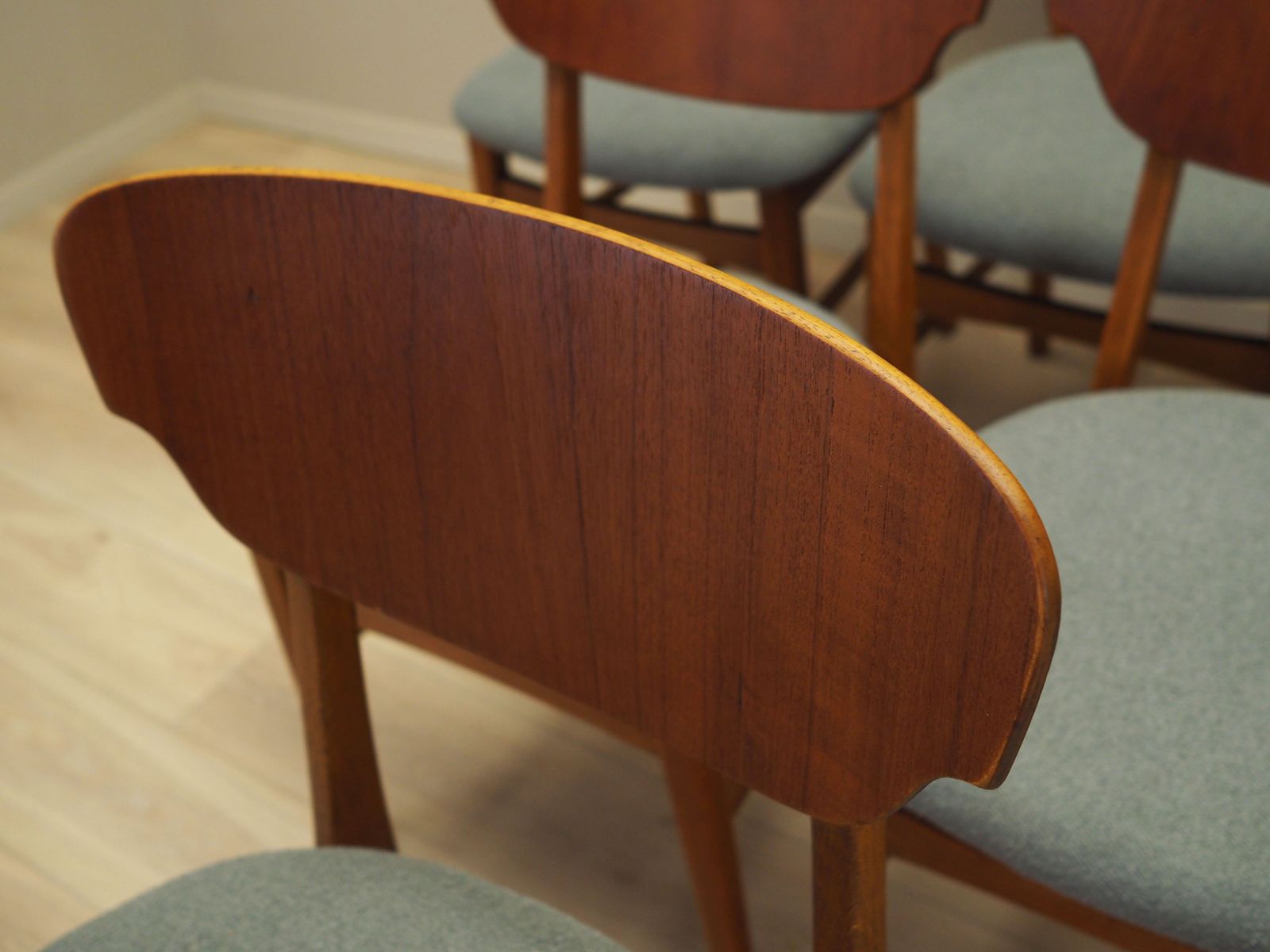 Set Of Six Teak Chairs, Danish Design, 1970s, Production: Denmark photo vintage