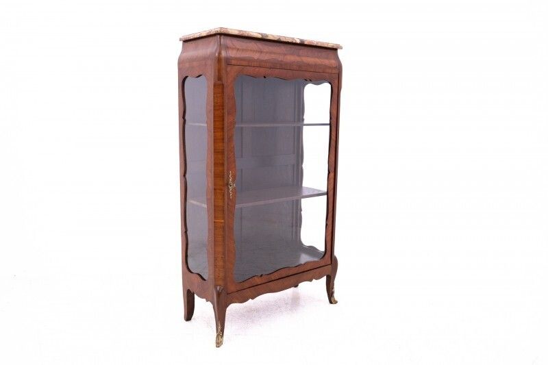 Small Antique French Display Cabinet From Around 1910. After Renovation. photo for sale