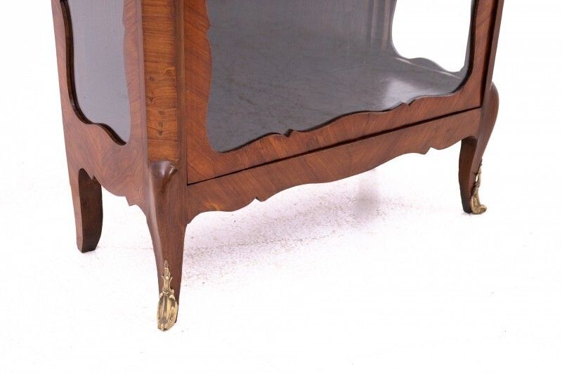 photo furniture Small Antique French Display Cabinet From Around 1910. After Renovation.