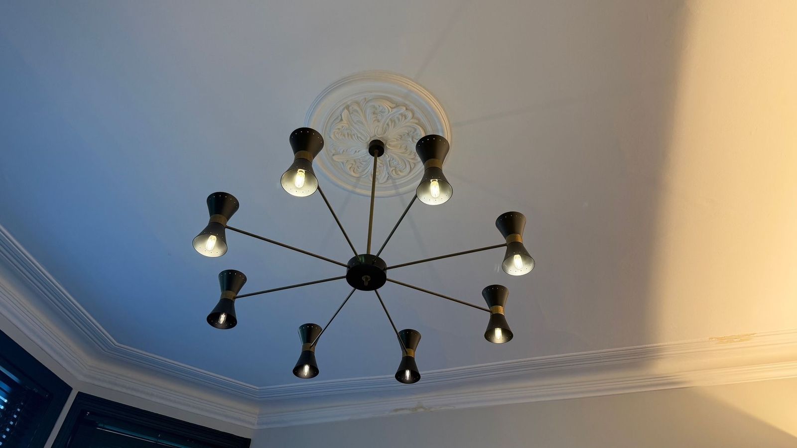 Mid Century "Diabolo" Chandelier Italian Stilnovo Sputnik Style photo 1000.0